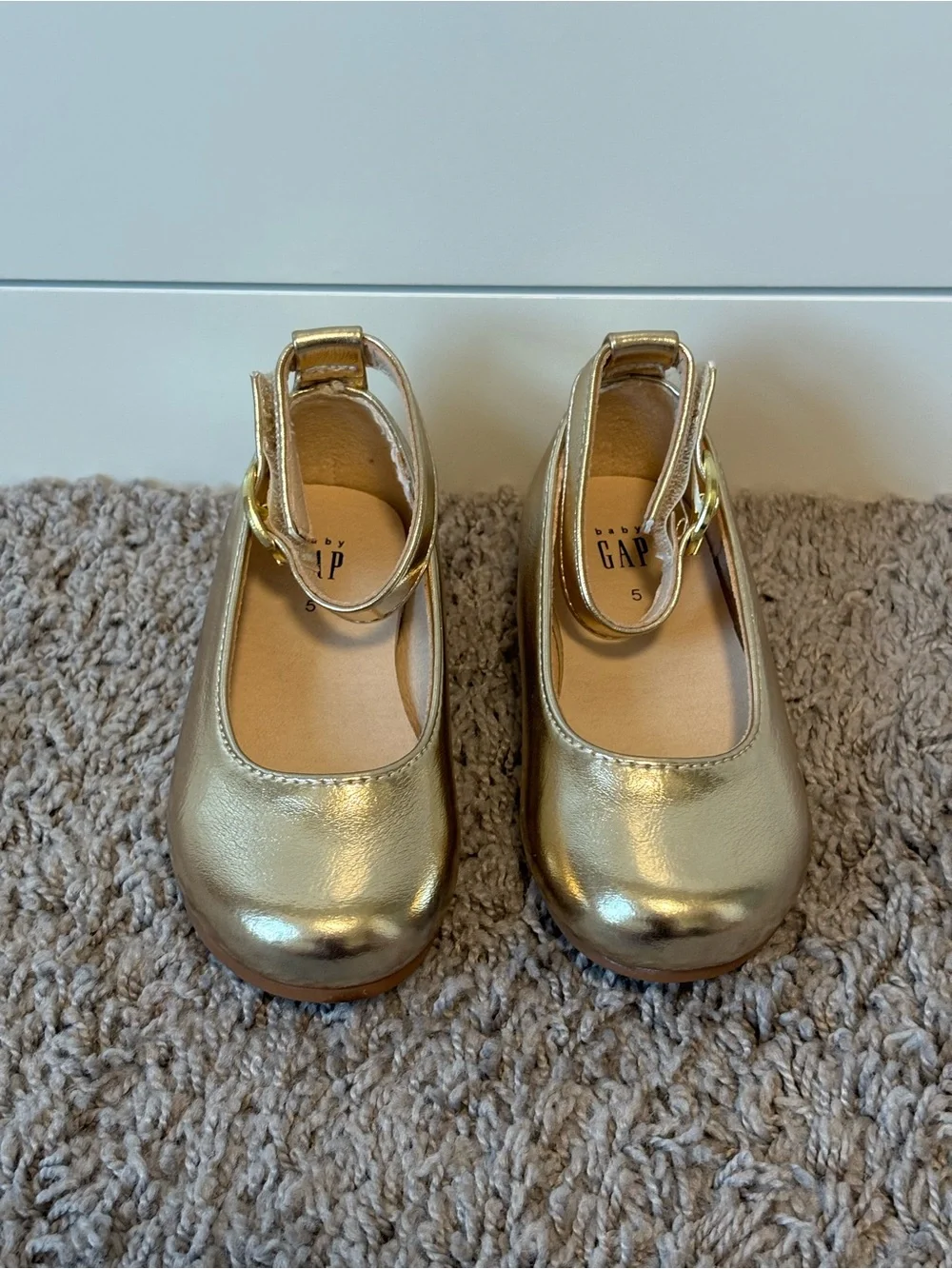 Baby Gap Toddler Girl Metallic Ballet Flats